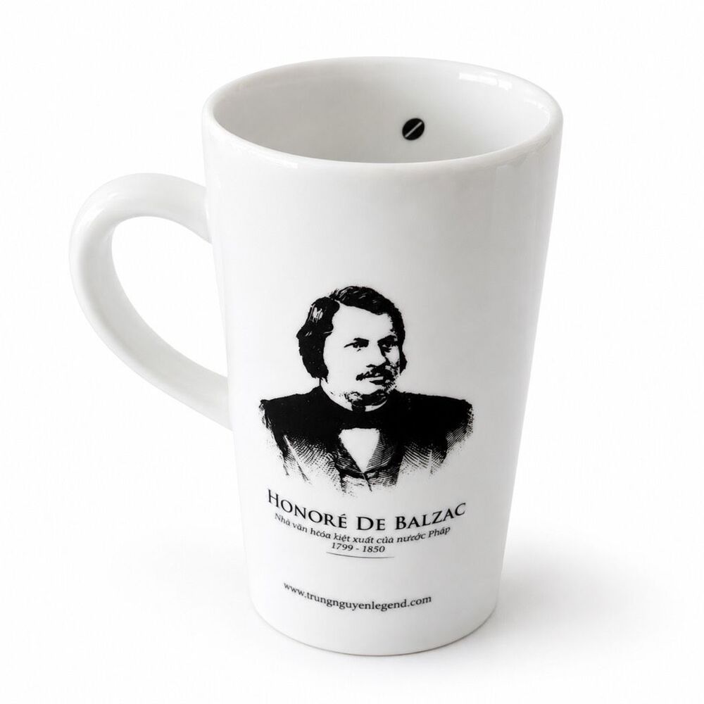 Trung Nguyen Legend Honore de Balzac Mug Vietnam Ceramic New in Box Rare
